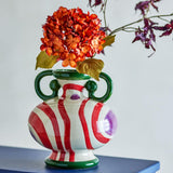 Bloomingville Betiva Vase mehrfarbig Steingut D 23,5 x H 25,5 cm Dekoration Wohnaccessoires