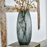 Bloomingville Brock Vase Grau Glas Bodenvase 22x50cm