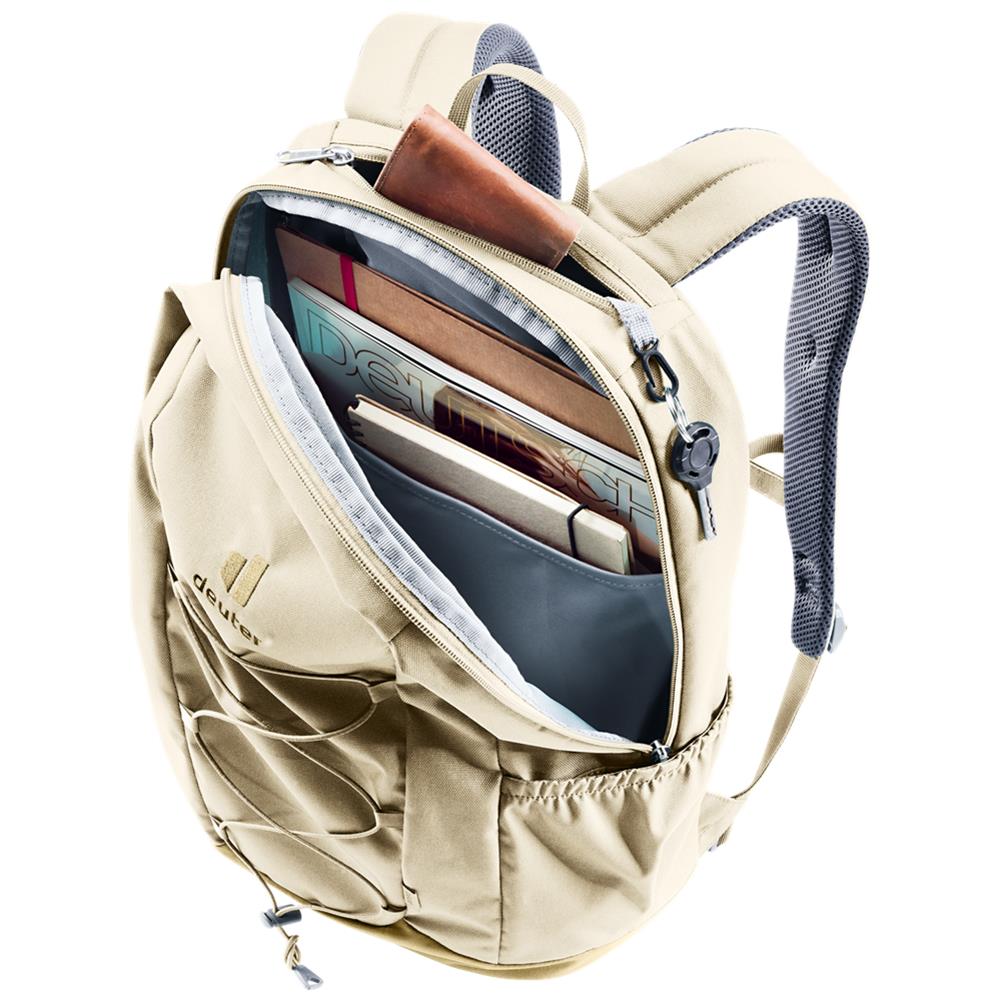 deuter Gogo, Lifestyle-Rucksack, bone-desert (beige), 25L, mit Flaschenhalter