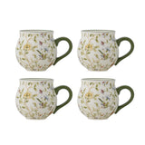 Bloomingville Bloomie Tasse 300 ml Steingut, 4er-Set, bunt