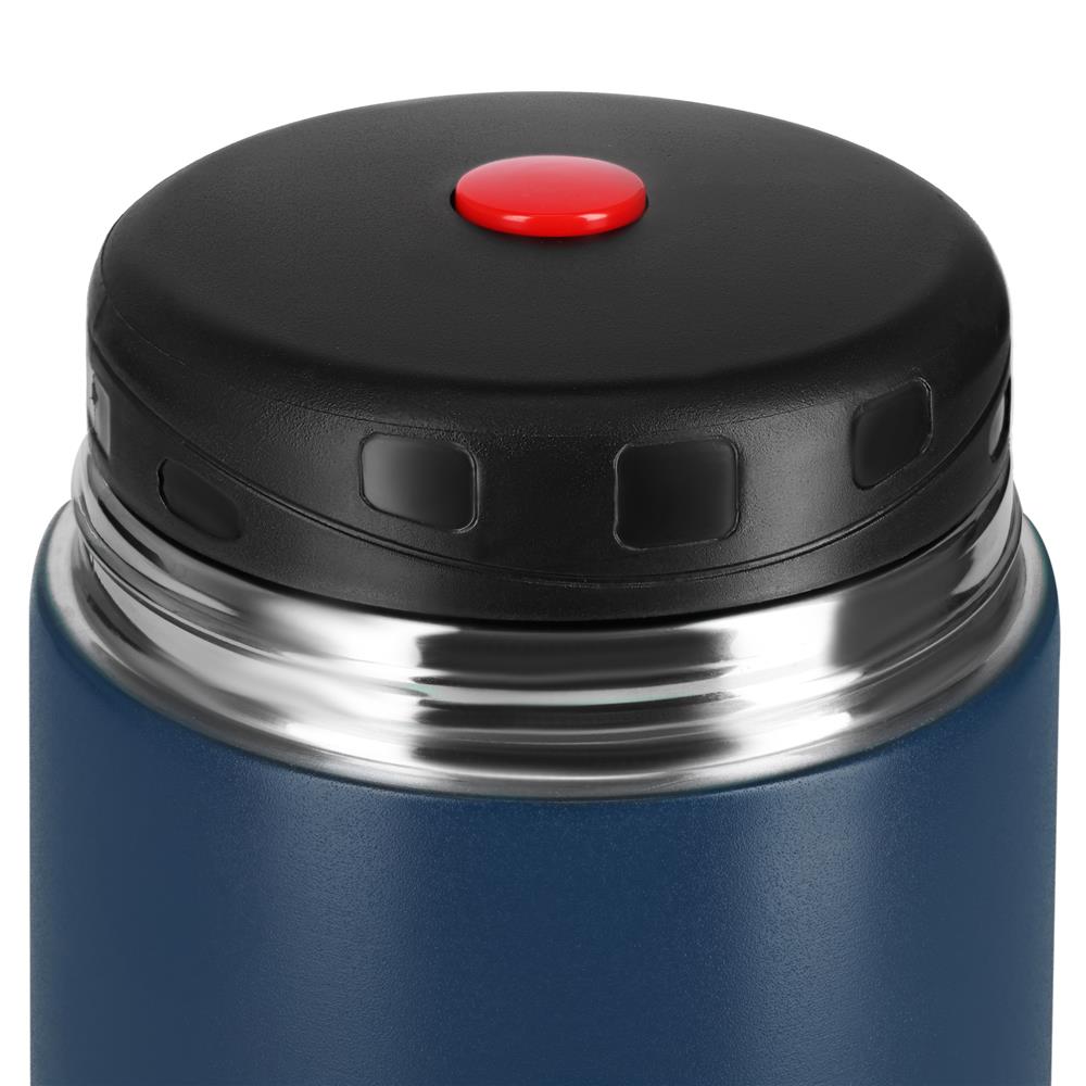 NILS CAMP Thermobehälter 1L Edelstahl blau Lunchbox für Essen warm kalt