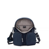 Kipling FIREFLY UP, kleiner Rucksack, Blue Bleu 2 (blau), wandelbar zur Schultertasche