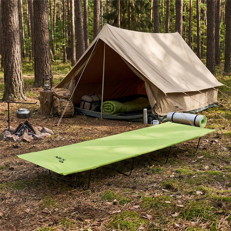 NILS CAMP Feldbett klappbar grün für Camping Reisen Outdoor bequem stabil ultra leicht