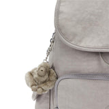 Kipling CITY PACK M, Mittelgroßer Rucksack, Grey Gris (grau), 16L, Stylisch & Kompakt