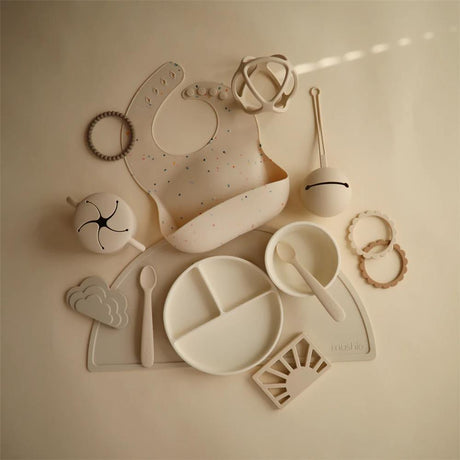Mushie Snackbecher, Shifting Sand, aus Silikon, BPA-frei
