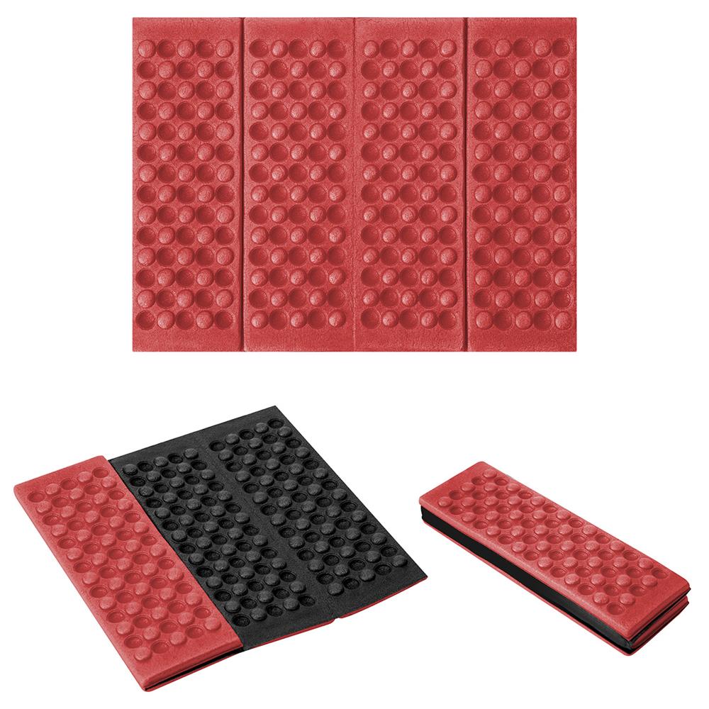 NILS CAMP Camping Sitzmatte rot faltbar ultraleicht für Camping Outdoor Strand