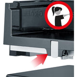 GRAEF Allesschneider SlicedKitchen S11002 schwarz Edelstahl-Wellenschliffmesser und Kindersicherung