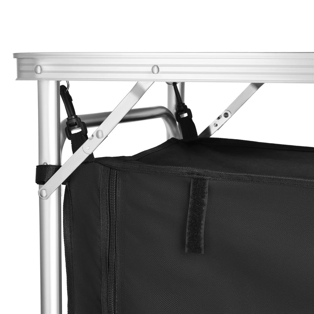 NILS CAMP Campingtisch mit Schrank faltbar für Camping Outdoor Küche