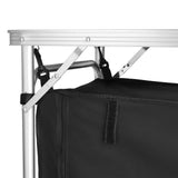 NILS CAMP Campingtisch mit Schrank faltbar für Camping Outdoor Küche