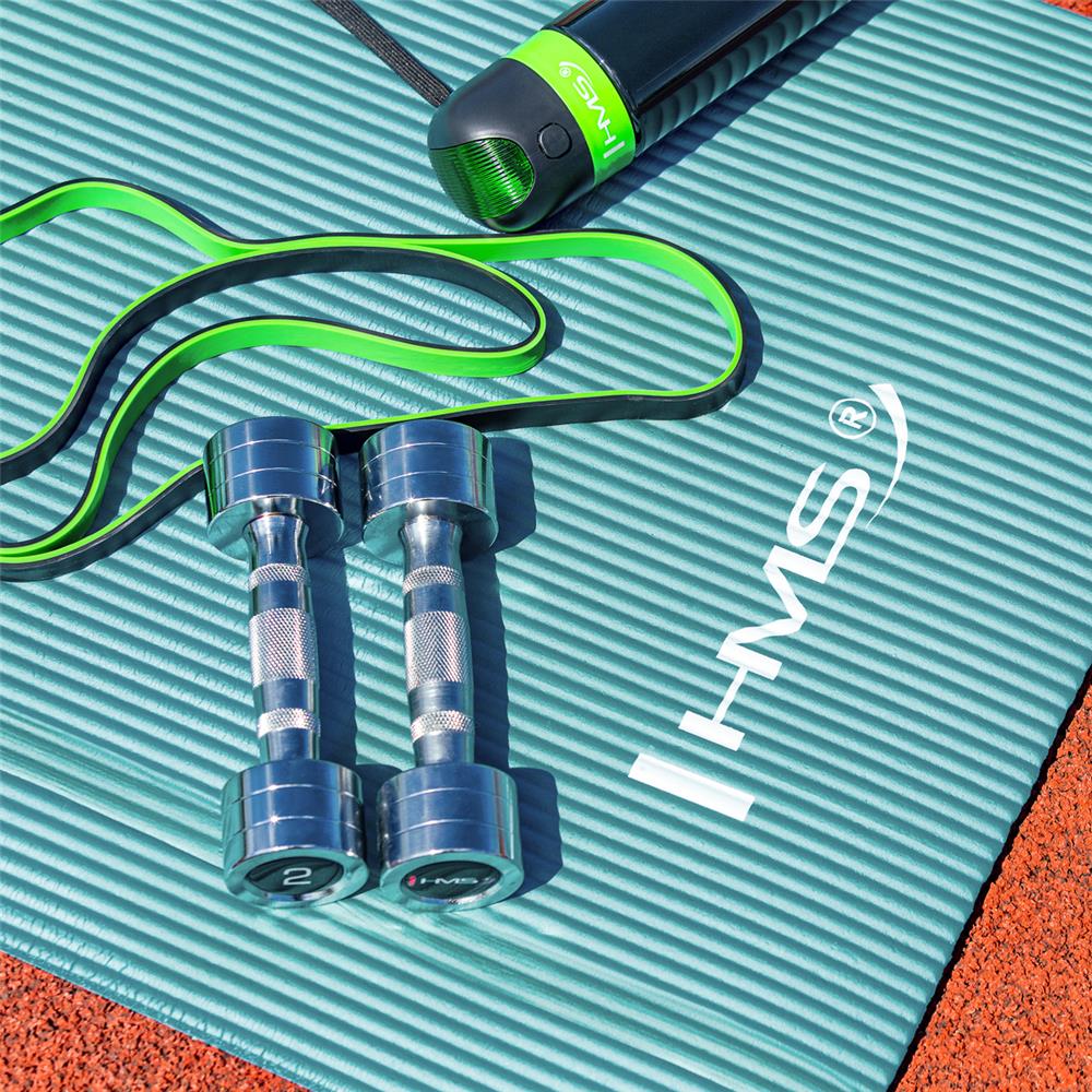 Yogamatte 183 x 61 x 1,2 cm Fitnessmatte Blau Gymnastikmatte rutschfest | HMS YM07