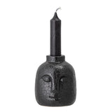 Bloomingville Eliot Kerzenständer Steingut Schwarz 8,5 x 9 x 7,5 cm Kerzenhalter