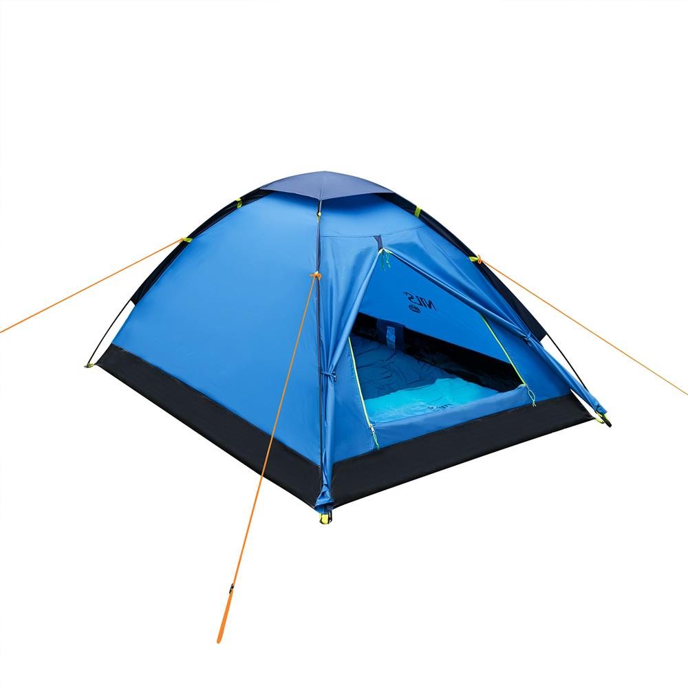 NILS CAMP Nightfall Zelt für 2 Personen in Blau - leichtes Campingzelt für Trekking, Berge & Outdoor