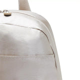 Kipling MAISIE, Wickelrucksack, Metallic Glow (beige), Babyrucksack mit Wickelauflage & Fächern