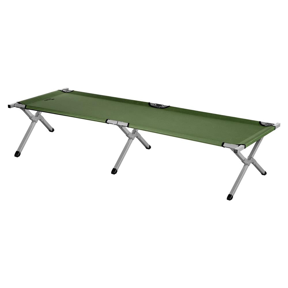 NILS CAMP Campingbett klappbar 200 cm grün Feldbett für Camping Outdoor stabil