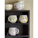 Bloomingville Palma Schale, 3er Set, Grün, Steingut D11,5xH6,5 cm, dänisches Design