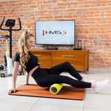 Fitnessmatte 110x55 cm 15 mm Orange/Schwarz | HMS Premium MFK01