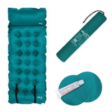 NILS CAMP selbstaufblasende Campingmatte 188 cm meerblau mit Kissen Isomatte Outdoor