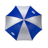 NILS CAMP Strandschirm blau-weiß UV Schutz SPF40 für Strand Camping Garten