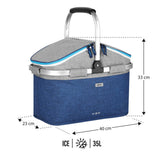 NILS Kühltasche 35L in Blau - große Thermotasche für Picknick, Camping & Einkauf