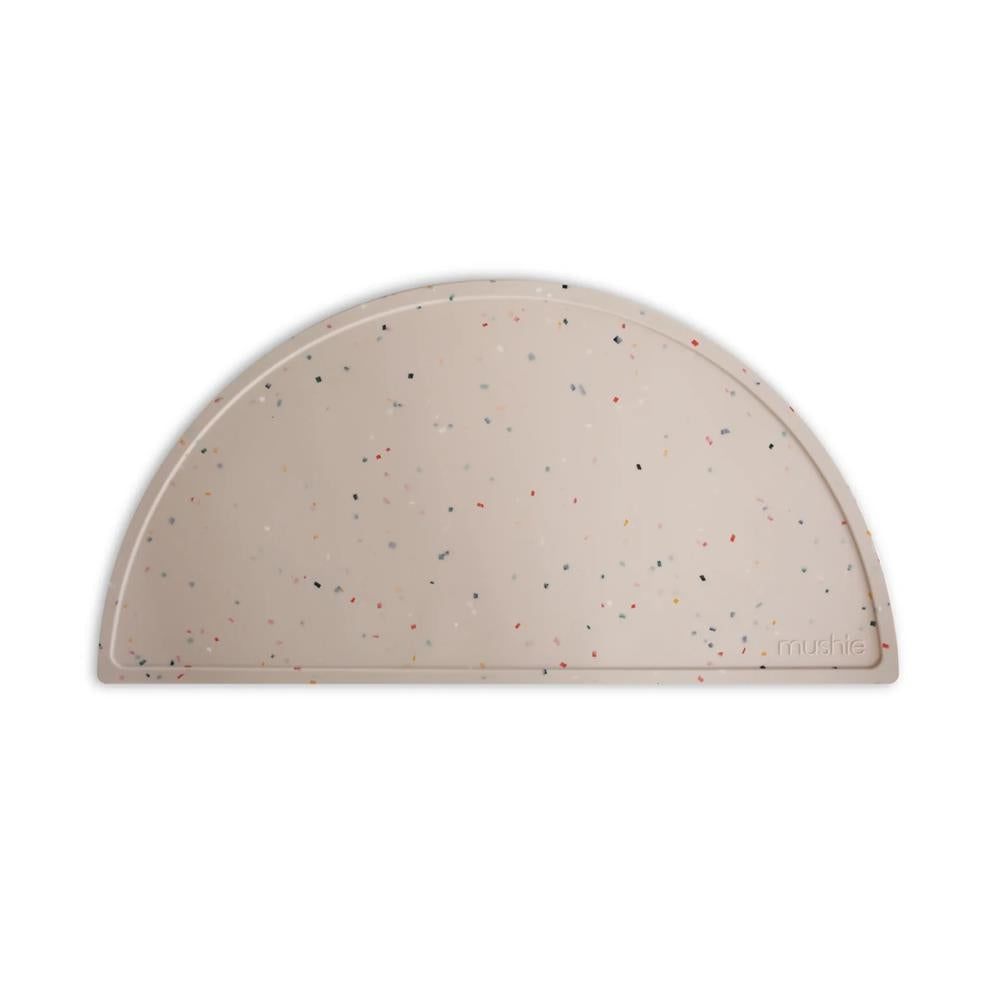 Mushie Silikon-Platzdeckchen, Vanilla Confetti, Tischset, BPA-frei