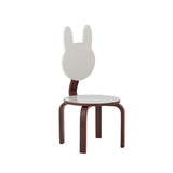 Bloomingville MINI Liova Stuhl weiß - Kinderstuhl mit Hasenlehne aus MDF für Kinderzimmer