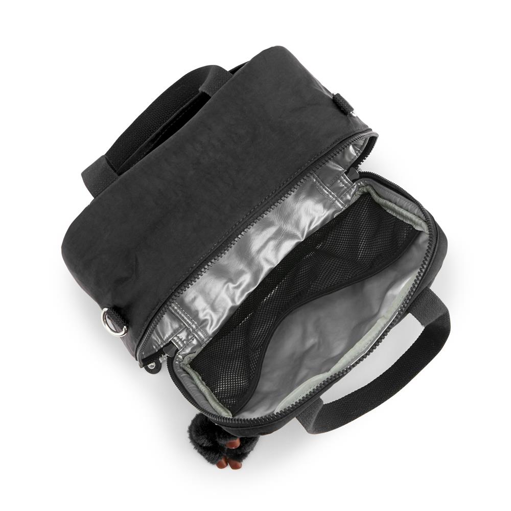 Kipling MIYO, isolierte Lunchbox Tasche mit Trolleyschlaufe, 8L, True Black (schwarz)
