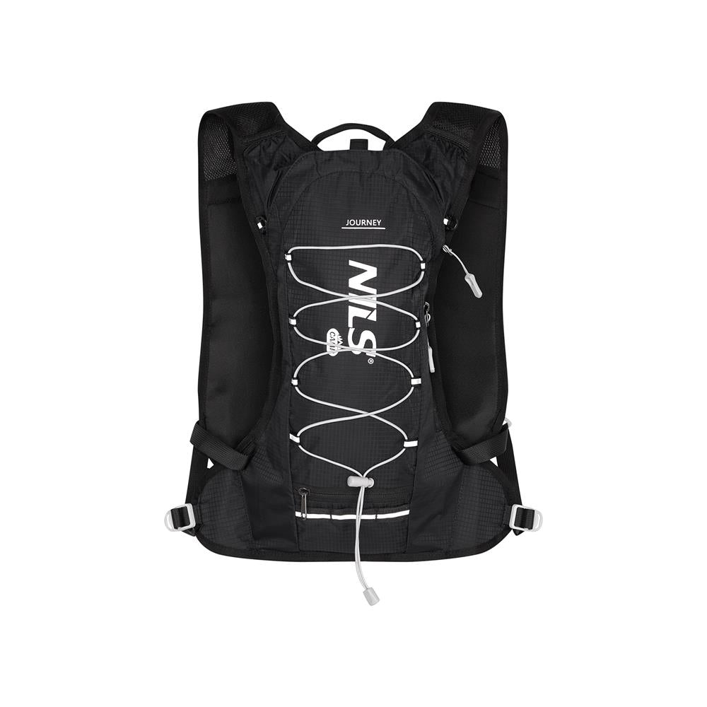 NILS CAMP Tagesrucksack Journey 12L in Schwarz - leichter Outdoor Rucksack für Wandern & Sport