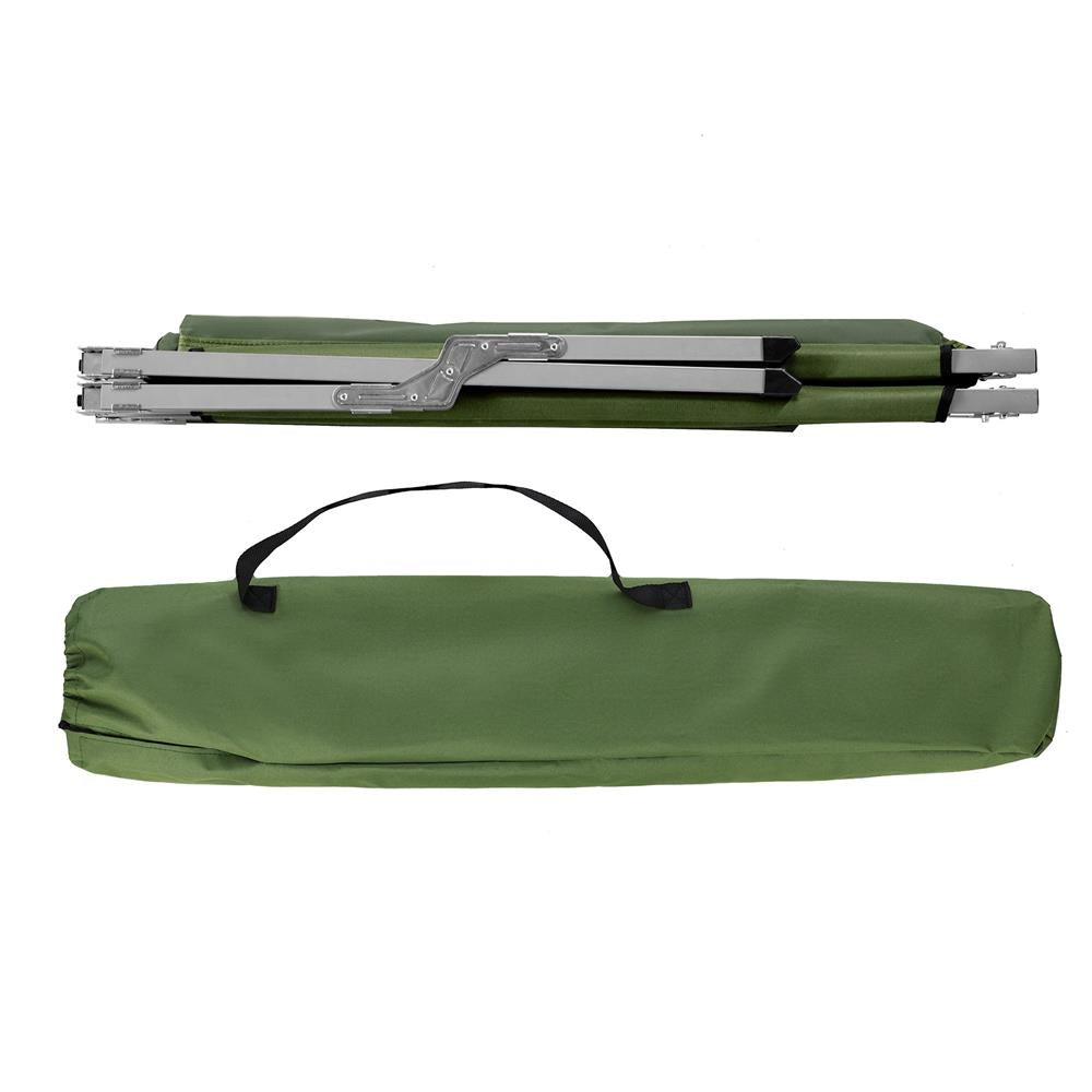 NILS CAMP Campingbett klappbar 200 cm grün Feldbett für Camping Outdoor stabil