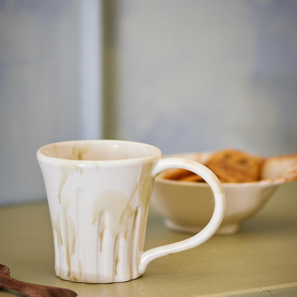 Bloomingville Joseph Becher grün aus Steingut – 4er Set für Kaffee, Tee & Tischdeko