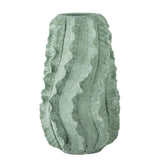 Bloomingville Natika Deko‑Vase grün D23 cm aus Terrakotta – skulpturale Bodenvase für Wohnzimmer