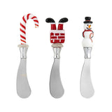 Bloomingville Misa Buttermesser Rot Glas 3er Set Weihnachtsbesteck