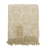 Bloomingville Pratello Decke Gelb Baumwolle Wohndecke 160x130cm