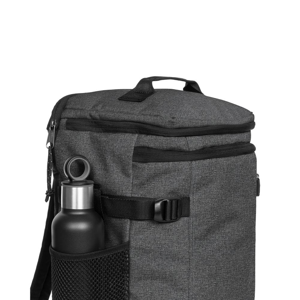 Eastpak CARRY PACK, Reiserucksack, Black Denim (schwarz), 30L, Reisetasche mit Flaschenhalter und Laptopfach