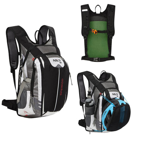 NILS CAMP Tagesrucksack Adventure 25L in Schwarz - leichter Outdoor Rucksack für Wandern & Sport