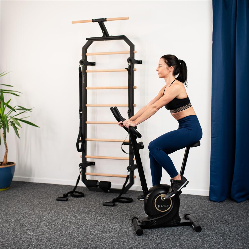Heimtrainer Magnetbremse Schwarz 8 Widerstandsstufen | HMS M8750