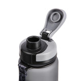 NILS CAMP Trinkflasche Tritan 600 ml schwarz für Camping Outdoor Sport Reisen