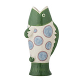 Bloomingville Irving Vase Steingut bunt Fisch Design 22 cm