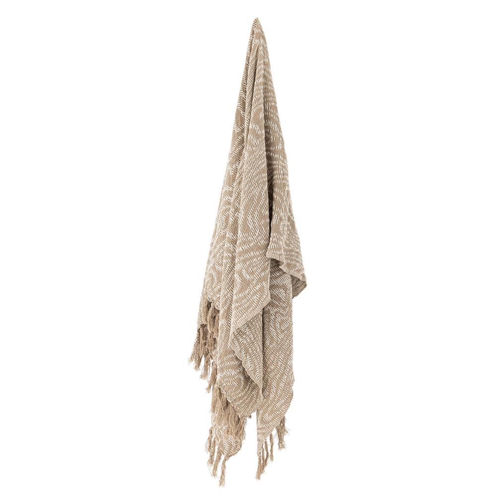 Bloomingville Okapi Decke Braun Baumwolle 160x130 cm Wohndecke