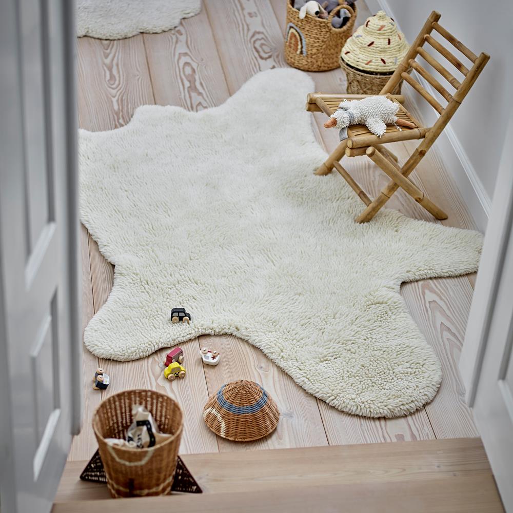 Bloomingville MINI Space Korb mit Deckel Natur Rattan Durchmesser 31cm