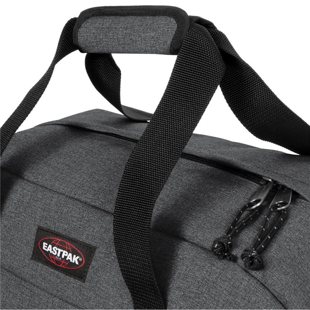 Eastpak TERMINAL +, Große Reisetasche, Black Denim (grau), 96L