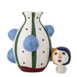 Bloomingville Conneli Vase Keramik bunt Gesicht Design 33 cm