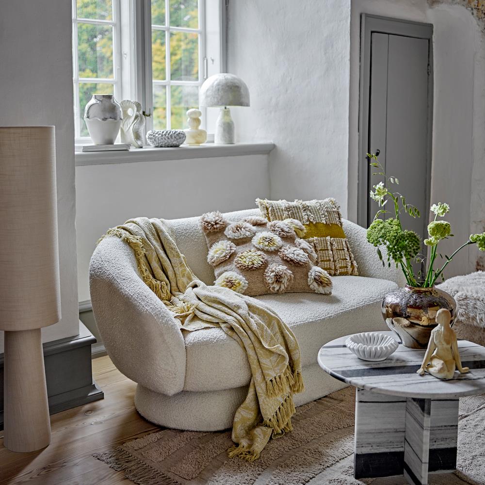Bloomingville Ishtar Deko aus Steingut in Natur – moderne Skulptur für Wohnzimmer und Regal