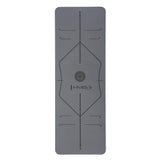 Yogamatte 183 x 61 x 0,8 cm Fitnessmatte Grau Gymnastikmatte rutschfest | HMS YM10