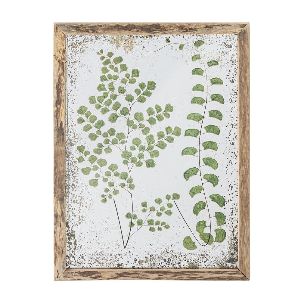 Bloomingville Tipper Illustration mit Rahmen Grün Tannenholz L34,5xH46 cm