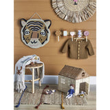 Bloomingville MINI Rudy Garderobe Braun Holz Kindergarderobe 42 x 14 x 7 cm