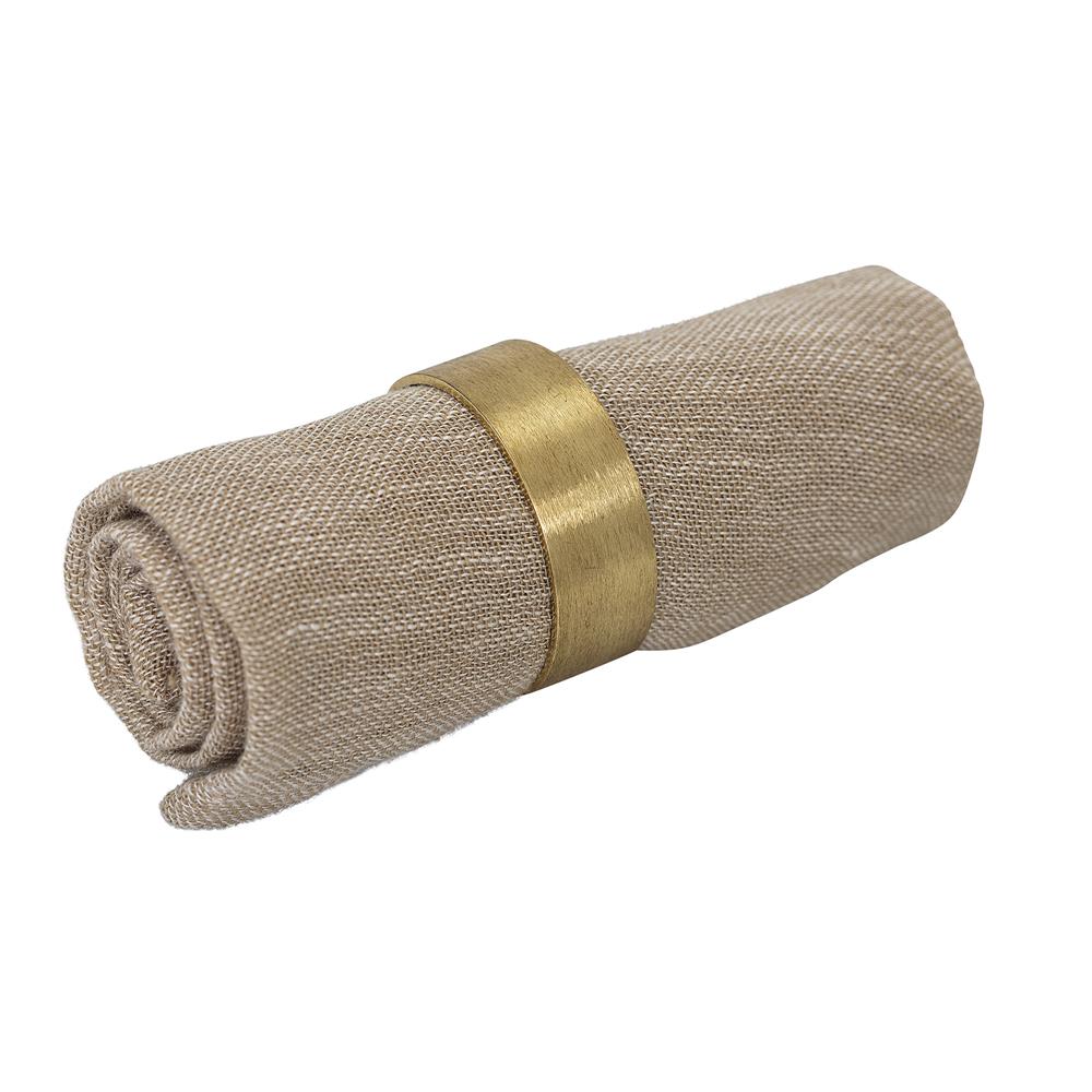 Bloomingville Laurie Serviettenring 4er Set Gold 4,5 x 1,5 cm Messing Dekorationsring für Servietten