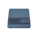 Umbra Udry Geschirr Abtropfgestell und Mikrofaser Abtropfmatte, Faltbar, Platzsparend, 61 x 45 cm, in Schieferblau