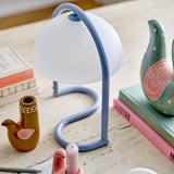 Bloomingville Favour Tischlampe Blau Acryl 24,5x29,5cm