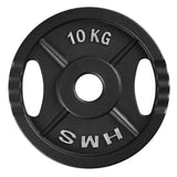 Hantelscheibe 10 kg Gusseisen 50 mm mit Griffen | HMS TOD10
