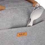 NILS Kühltasche 8L in Hellgrau - kompakte Thermotasche für Picknick, Lunch & Outdoor